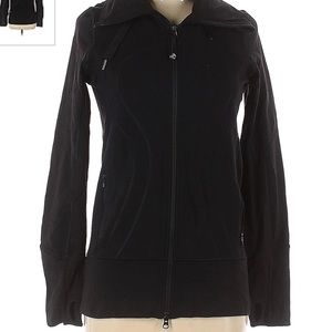 Lululemmo Black Scuba Hooded Zip Up